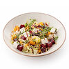 Фото к позиции меню Осенний салат с печёной тыквой и свёклой