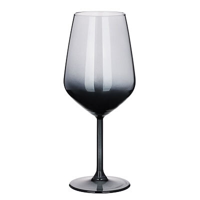 By collection бокал для вина 490 мл, 6,4х22 см, стекло, антрацит