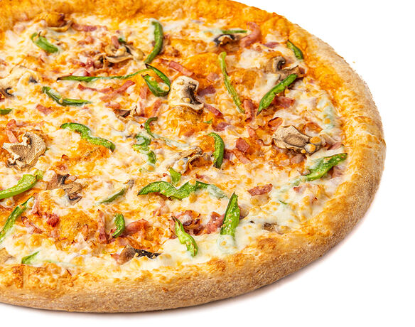 Пицца Ветчина и бекон, сырный борт