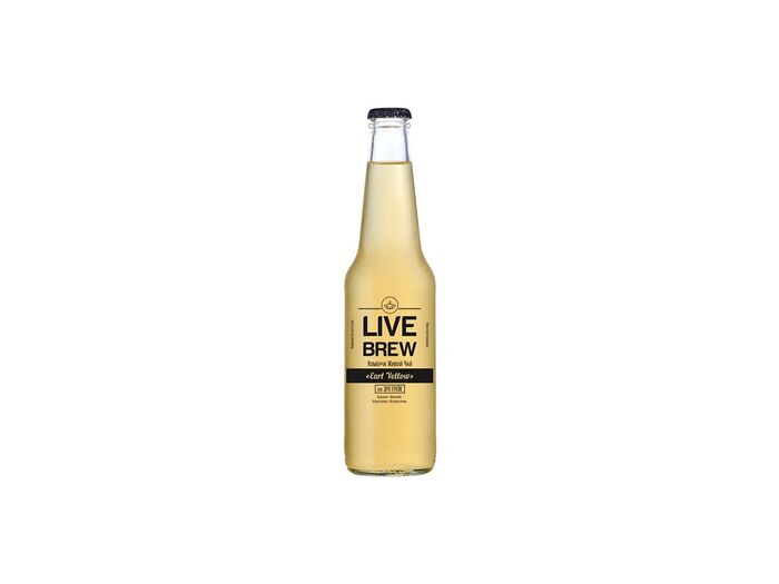 Комбуча Live brew Earl Yellow (Черный чай Эрл Грей, облепиха, маракуйя)