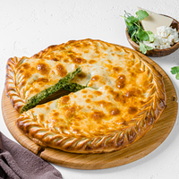 Дагестанский пирог с зеленью и творогом