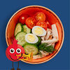 Фото к позиции меню Салатик с куриным филе и свежими овощами