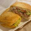 Фото к позиции меню Сэндвич с тунцом на чиабатте