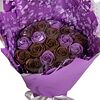 Фото к позиции меню Шоколадные розы букет №4 (фиолетовые)