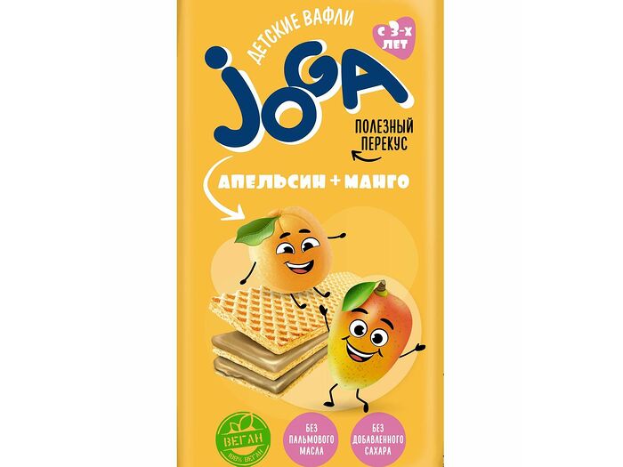 Вафли Joga апельсин-манго 35г