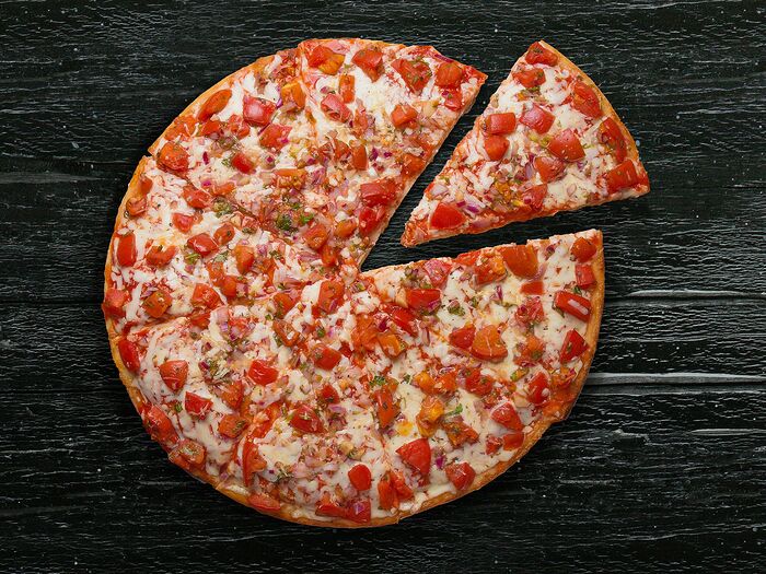 Пицца Капрезе на пышном тесте 43 см