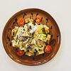 Фото к позиции меню Теплый салат с баклажанами