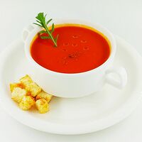 Крем-суп из печёного перца