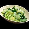 Фото к позиции меню Зеленый салат с ореховым соусом