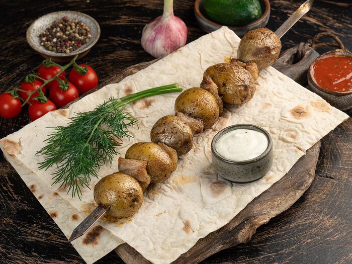 Картофель бейби с курдюком
