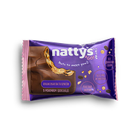 Nattys Mini Crispy с арахисом, карамелью и изюмом