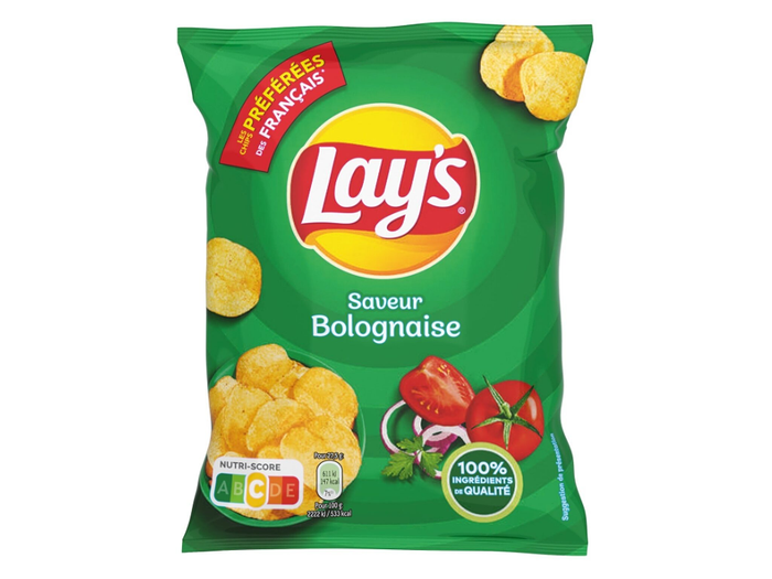 Chips lays bolognaise