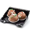 Фото к позиции меню Трио шоколадные бомбочки с какао и маршмеллоу