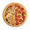Фото к позиции меню Пицца Ветчина грибы и Пеперони