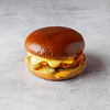Фото к позиции меню Каннам чизбургер и картофель фри и кетчуп