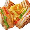 Фото к позиции меню Клаб-сэндвич с сервелатом