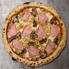 Фото к позиции меню Пицца с ветчиной и грибами 33 см