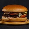 Фото к позиции меню Бургер с говяжьим бифштексом из мраморной говядины