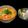Фото к позиции меню Тайский суп Том ям с морепродуктами