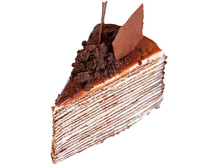 Шоколадно-блинный торт