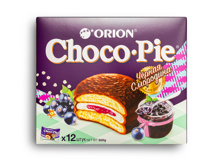 Пирожное Choco Pie Черная Смородина