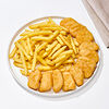 Фото к позиции меню Наггетсы куриные с картофелем фри (12 шт.)