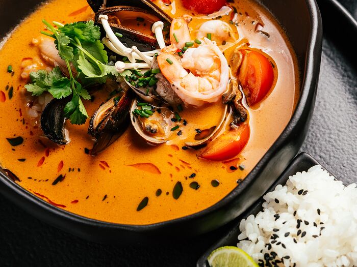 Суп том-ям с морепродуктами