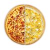 Фото к позиции меню Пицца Мясной пир и Четыре сыра