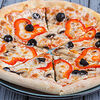 Фото к позиции меню Пицца с болгарским перцем, шампиньонами и маслинами Рафаэль