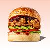 Фото к позиции меню Криспи бургер с цыпленком, карамелизированным луком и соусом Cola-BBQ