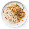 Фото к позиции меню Тайский рис с морепродуктами в сливочном соусе