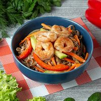 Wok Соба с креветками