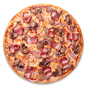 Пицца Деревенская 26 см тонкое тесто