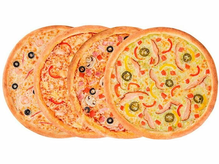 Сет из четырех любых пицц