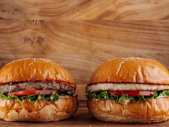 Двойной гамбургер из говядины