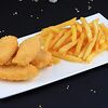 Фото к позиции меню Наггетсы из лосося с картофелем фри