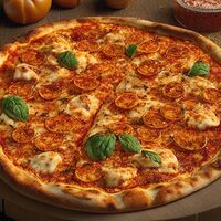 Комбо Пицца Четыре сыра и детокс напиток ягодный заряд