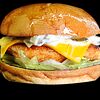 Фото к позиции меню Бургер с куриной грудкой Тандури-Масала (су-вид)