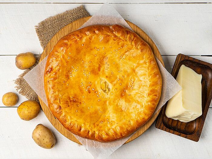 Дагестанский пирог Чуду с картофелем и сыром