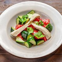 Салат овощной с кахетинским маслом