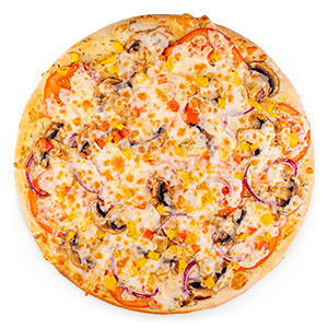 Пицца Овощной микс 26 см тонкое тесто
