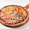 Фото к позиции меню Пицца Четыре сезона на ржаном тесте