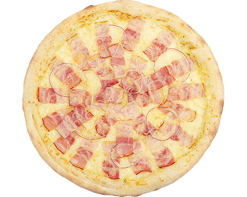 Пицца Карбонара на тонком тесте 30 см