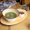Фото к позиции меню Крем-суп из брокколи с копченым мраморным сомом