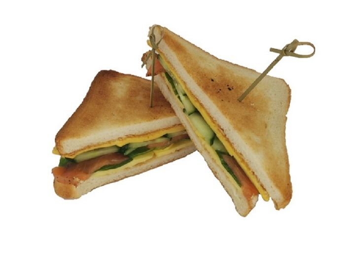 Сэндвич с сёмгой