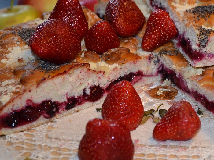 Пирог лесная ягода