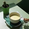 Фото к позиции меню Сырный крем-суп с гренками