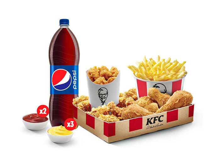 Сандерс Баскет в KFC, фото, цена, состав, калорийность