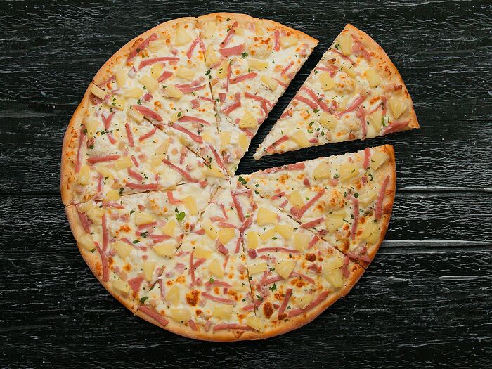 Пицца Гавайская на тонком тесте 43 см