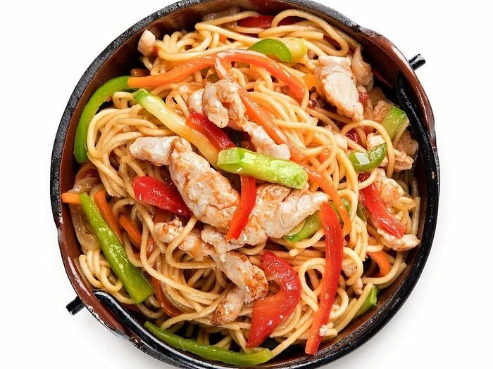 Wok с курицей